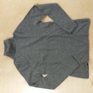 Chadwick's Gray cashmere turtleneck sweater